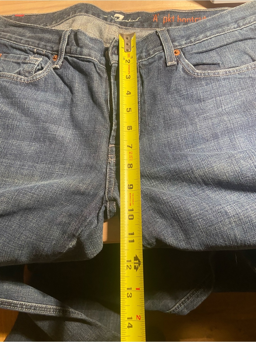 7 For All Mankind Indigo Denim Jeans Men’s - Picture 9 of 10